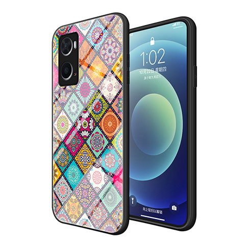 Coque Contour Silicone et Vitre Motif Fantaisie Miroir Etui Housse LS2 pour Oppo A76 Mixte