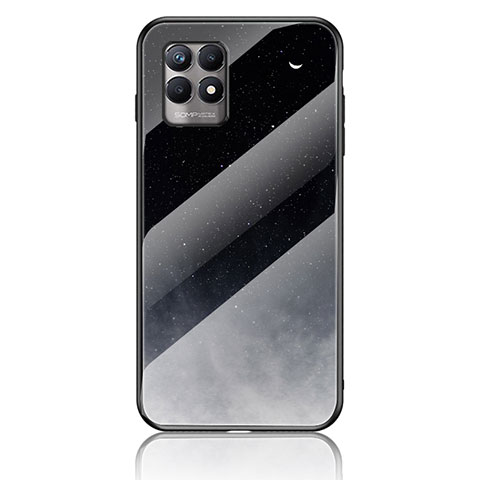 Coque Contour Silicone et Vitre Motif Fantaisie Miroir Etui Housse LS2 pour Realme 8i Gris