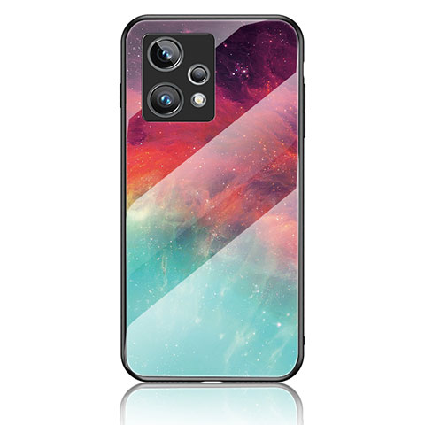 Coque Contour Silicone et Vitre Motif Fantaisie Miroir Etui Housse LS2 pour Realme 9 Pro+ Plus 5G Rouge