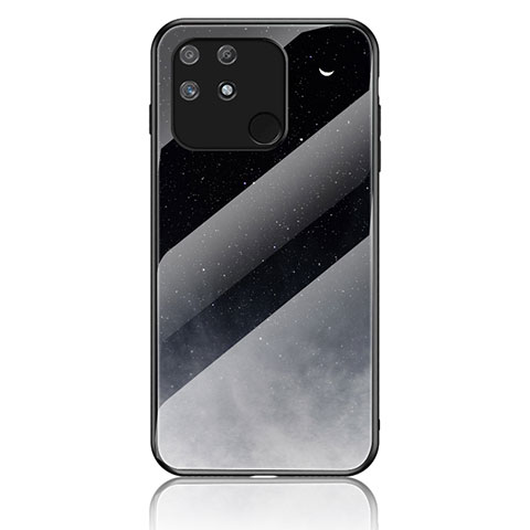 Coque Contour Silicone et Vitre Motif Fantaisie Miroir Etui Housse LS2 pour Realme Narzo 50A Gris