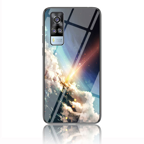 Coque Contour Silicone et Vitre Motif Fantaisie Miroir Etui Housse LS2 pour Vivo Y51 (2021) Mixte