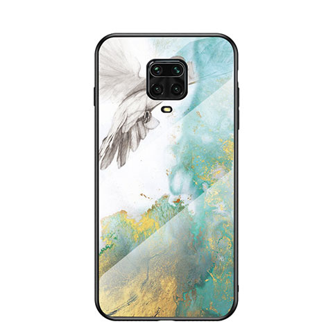 Coque Contour Silicone et Vitre Motif Fantaisie Miroir Etui Housse LS2 pour Xiaomi Poco M2 Pro Vert