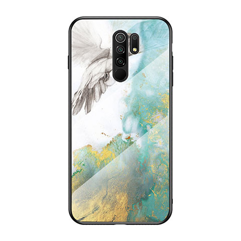 Coque Contour Silicone et Vitre Motif Fantaisie Miroir Etui Housse LS2 pour Xiaomi Poco M2 Vert