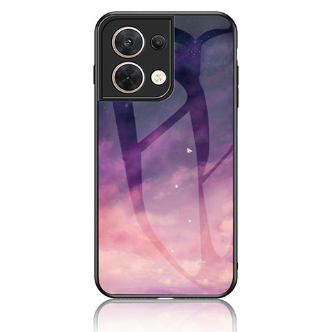 Coque Contour Silicone et Vitre Motif Fantaisie Miroir Etui Housse LS2 pour Xiaomi Redmi Note 13 5G Violet