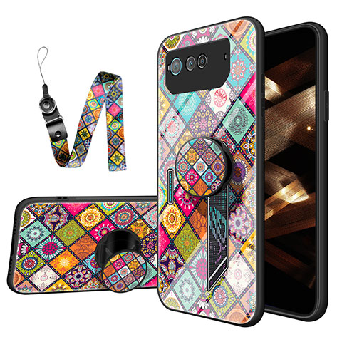 Coque Contour Silicone et Vitre Motif Fantaisie Miroir Etui Housse LS3 pour Asus ROG Phone 6 Mixte