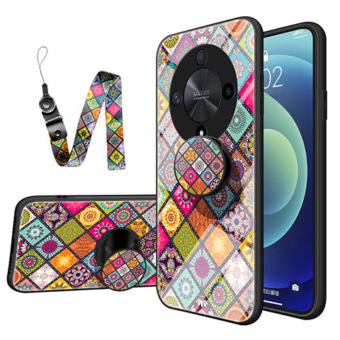 Coque Contour Silicone et Vitre Motif Fantaisie Miroir Etui Housse LS3 pour Huawei Honor X9b 5G Mixte