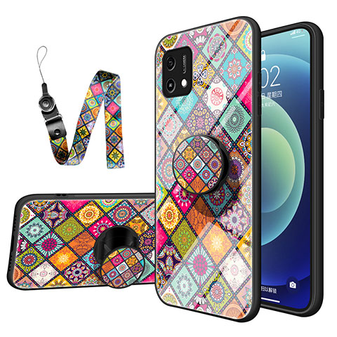 Coque Contour Silicone et Vitre Motif Fantaisie Miroir Etui Housse LS3 pour Oppo A16K Mixte