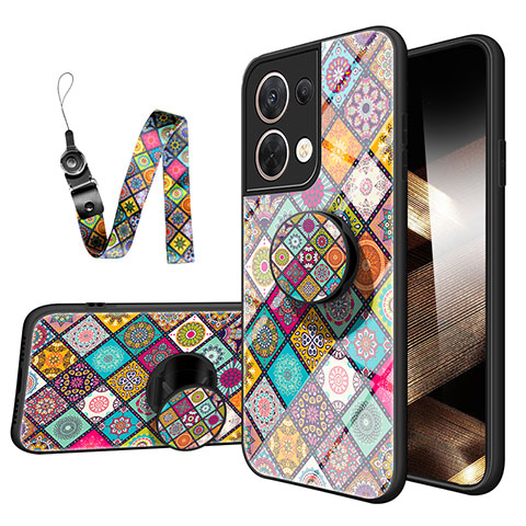 Coque Contour Silicone et Vitre Motif Fantaisie Miroir Etui Housse LS3 pour Xiaomi Redmi Note 13 5G Colorful