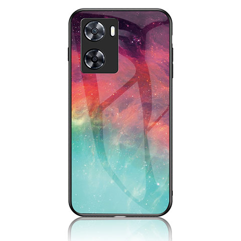 Coque Contour Silicone et Vitre Motif Fantaisie Miroir Etui Housse LS4 pour OnePlus Nord N20 SE Rouge