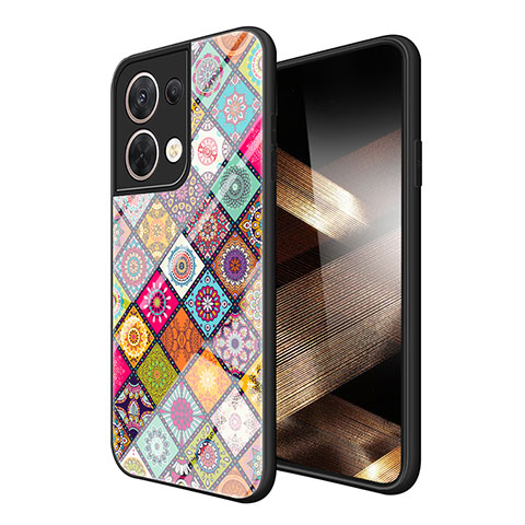 Coque Contour Silicone et Vitre Motif Fantaisie Miroir Etui Housse LS4 pour Xiaomi Redmi Note 13 Pro 5G Noir