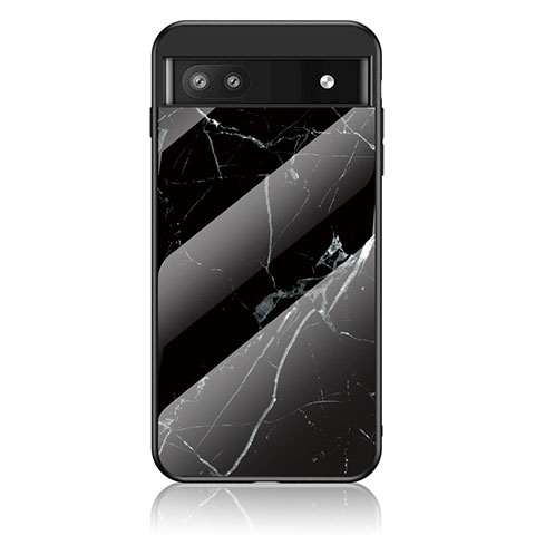 Coque Contour Silicone et Vitre Motif Fantaisie Miroir Etui Housse pour Google Pixel 6a 5G Noir