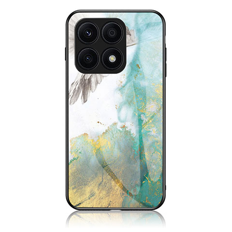 Coque Contour Silicone et Vitre Motif Fantaisie Miroir Etui Housse pour Huawei Honor 70 Lite 5G Vert