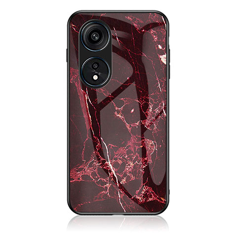 Coque Contour Silicone et Vitre Motif Fantaisie Miroir Etui Housse pour Huawei Honor X5 Plus Rouge