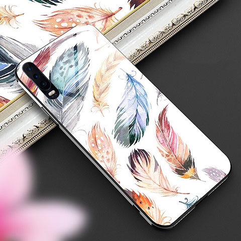 Coque Contour Silicone et Vitre Motif Fantaisie Miroir Etui Housse pour Huawei P30 Colorful