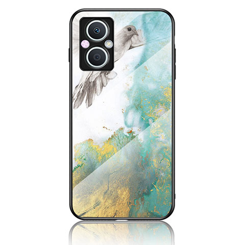 Coque Contour Silicone et Vitre Motif Fantaisie Miroir Etui Housse pour OnePlus Nord N20 5G Vert