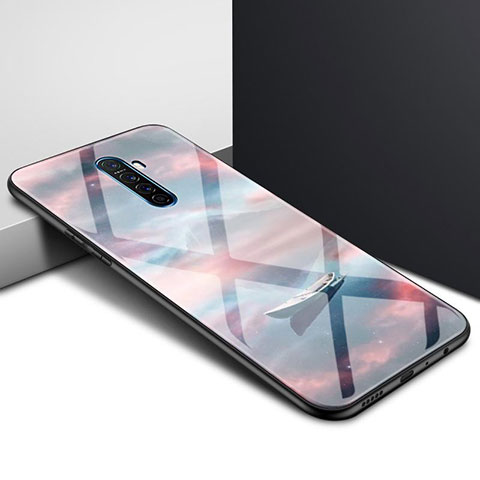 Coque Contour Silicone et Vitre Motif Fantaisie Miroir Etui Housse pour Oppo Reno Ace Mixte