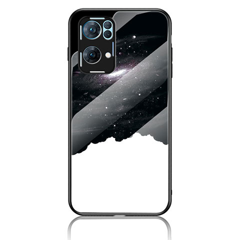 Coque Contour Silicone et Vitre Motif Fantaisie Miroir Etui Housse pour Oppo Reno7 Pro 5G Mixte