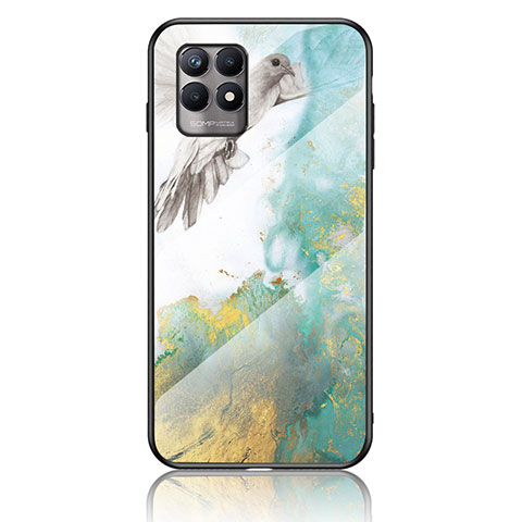 Coque Contour Silicone et Vitre Motif Fantaisie Miroir Etui Housse pour Realme 8i Vert