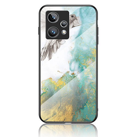 Coque Contour Silicone et Vitre Motif Fantaisie Miroir Etui Housse pour Realme 9 Pro+ Plus 5G Vert