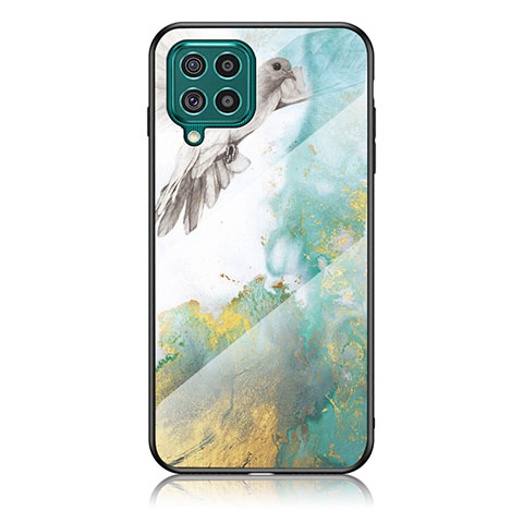 Coque Contour Silicone et Vitre Motif Fantaisie Miroir Etui Housse pour Samsung Galaxy F62 5G Vert