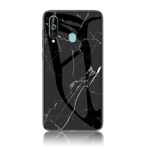 Coque Contour Silicone et Vitre Motif Fantaisie Miroir Etui Housse pour Samsung Galaxy M40 Noir