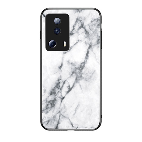 Coque Contour Silicone et Vitre Motif Fantaisie Miroir Etui Housse pour Xiaomi Civi 2 5G Blanc