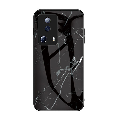Coque Contour Silicone et Vitre Motif Fantaisie Miroir Etui Housse pour Xiaomi Mi 12 Lite NE 5G Noir