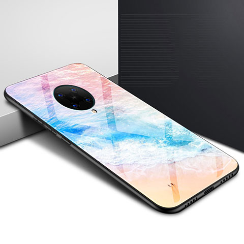 Coque Contour Silicone et Vitre Motif Fantaisie Miroir Etui Housse pour Xiaomi Poco F2 Pro Colorful