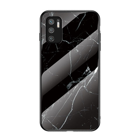 Coque Contour Silicone et Vitre Motif Fantaisie Miroir Etui Housse pour Xiaomi POCO M3 Pro 5G Noir