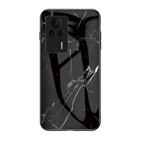 Coque Contour Silicone et Vitre Motif Fantaisie Miroir Etui Housse pour Xiaomi Redmi K60E 5G Noir