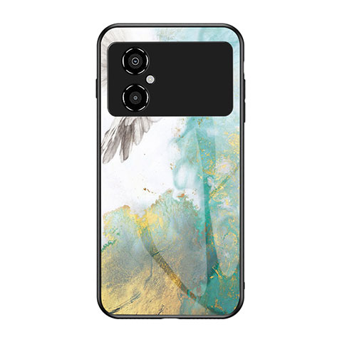 Coque Contour Silicone et Vitre Motif Fantaisie Miroir Etui Housse pour Xiaomi Redmi Note 11R 5G Vert