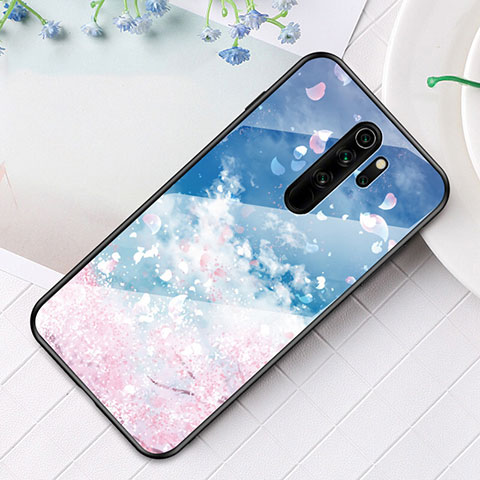 Coque Contour Silicone et Vitre Motif Fantaisie Miroir Etui Housse pour Xiaomi Redmi Note 8 Pro Mixte