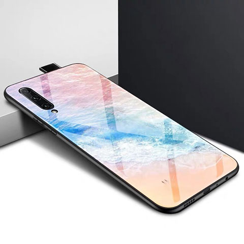 Coque Contour Silicone et Vitre Motif Fantaisie Miroir Etui Housse S01 pour Huawei Y9s Colorful