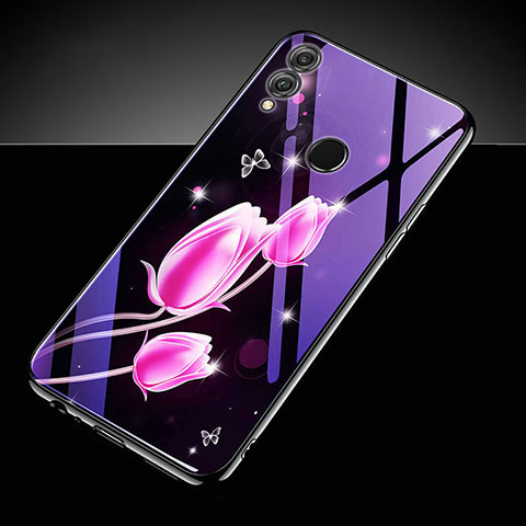 Coque Contour Silicone et Vitre Motif Fantaisie Miroir Etui Housse S04 pour Huawei Honor 10 Lite Rose Rouge