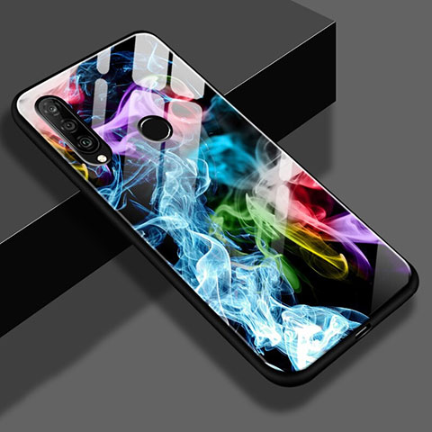 Coque Contour Silicone et Vitre Motif Fantaisie Miroir S01 pour Huawei P30 Lite Mixte