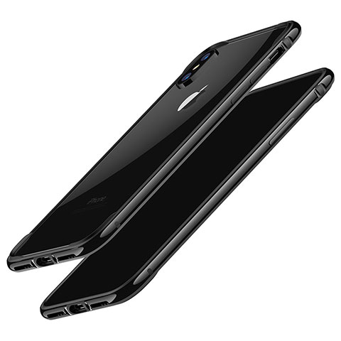 Coque Contour Silicone Gel F02 pour Apple iPhone Xs Noir