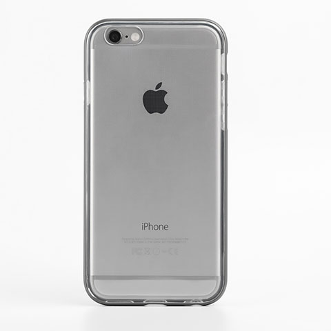 Coque Contour Silicone Transparente Gel pour Apple iPhone 6 Plus Gris