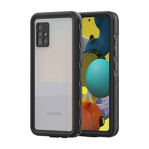 Coque Etanche Contour Silicone et Plastique Housse Etui Waterproof 360 Degres pour Samsung Galaxy M40S Noir