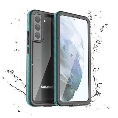 Coque Etanche Contour Silicone et Plastique Housse Etui Waterproof 360 Degres pour Samsung Galaxy S22 Plus 5G Vert