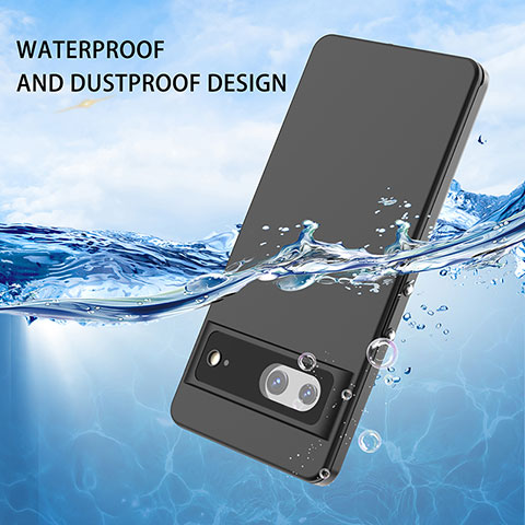 Coque Etanche Contour Silicone et Plastique Housse Etui Waterproof 360 Degres W01 pour Google Pixel 7 5G Noir