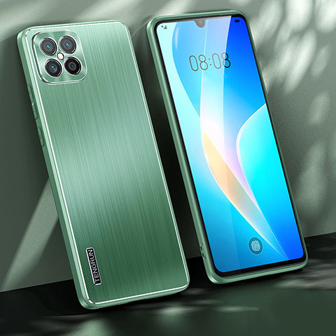 Coque Luxe Aluminum Metal Housse et Bumper Silicone Etui JL1 pour Huawei Nova 8 SE 4G Vert