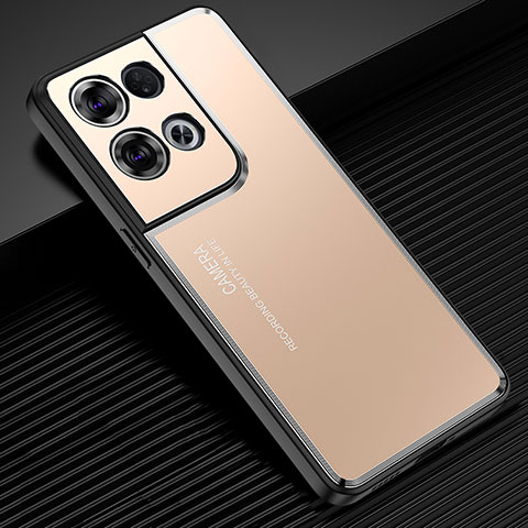 Coque Luxe Aluminum Metal Housse et Bumper Silicone Etui JL2 pour Xiaomi Redmi Note 13 Pro 5G Or