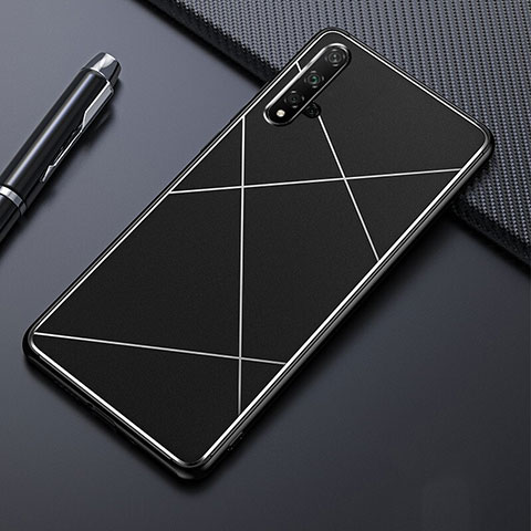 Coque Luxe Aluminum Metal Housse Etui M01 pour Huawei Nova 5 Noir