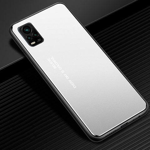 Coque Luxe Aluminum Metal Housse Etui M02 pour Vivo V20 Pro 5G Argent