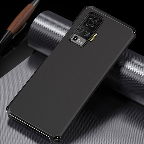 Coque Luxe Aluminum Metal Housse Etui M02 pour Vivo X50 Pro 5G Noir