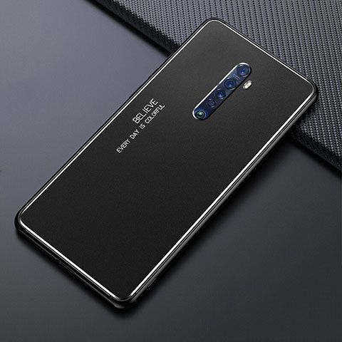 Coque Luxe Aluminum Metal Housse Etui M05 pour Oppo Reno2 Noir