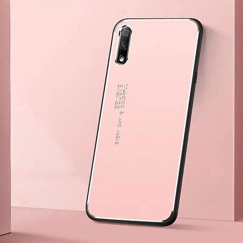 Coque Luxe Aluminum Metal Housse Etui pour Huawei Honor 9X Rose