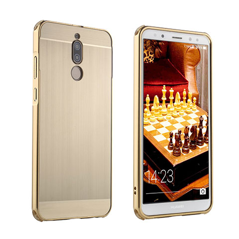 Coque Luxe Aluminum Metal Housse Etui pour Huawei Mate 10 Lite Or