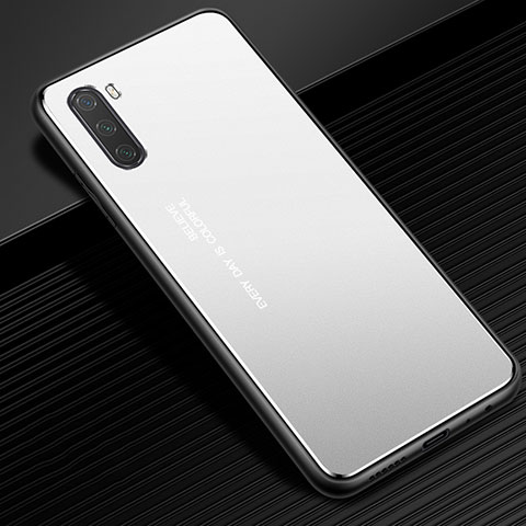 Coque Luxe Aluminum Metal Housse Etui pour Huawei Mate 40 Lite 5G Argent