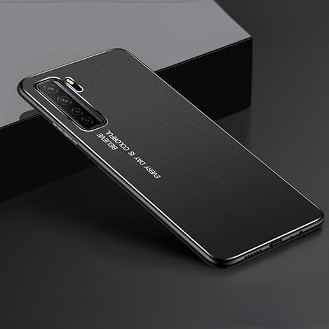 Coque Luxe Aluminum Metal Housse Etui pour Huawei Nova 7 SE 5G Noir